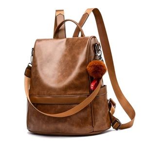 PU Leather Backpack/Purse